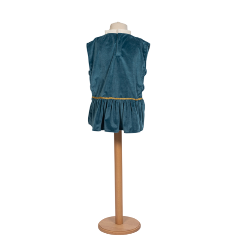Vintage Circus Zirkusdirektor-Weste - Blau