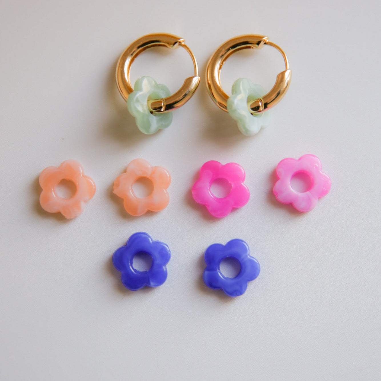 Set de 4 Hoop Flower