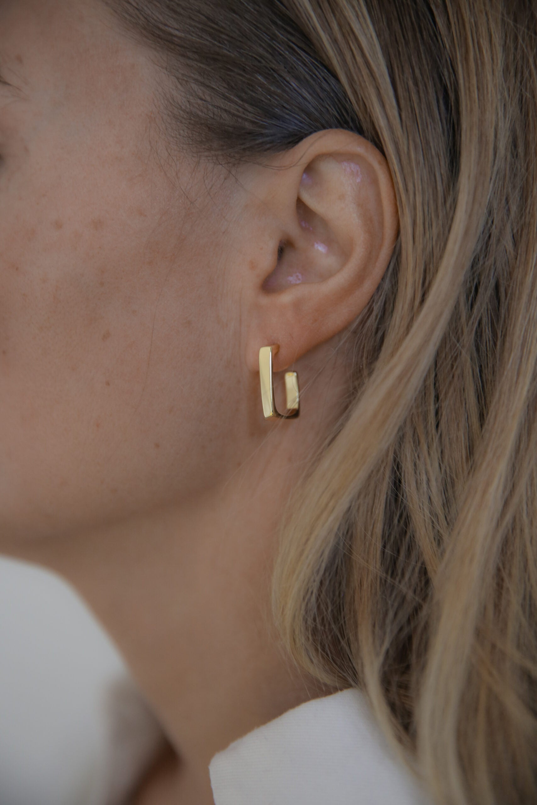 Boucles d'oreilles Edge doré