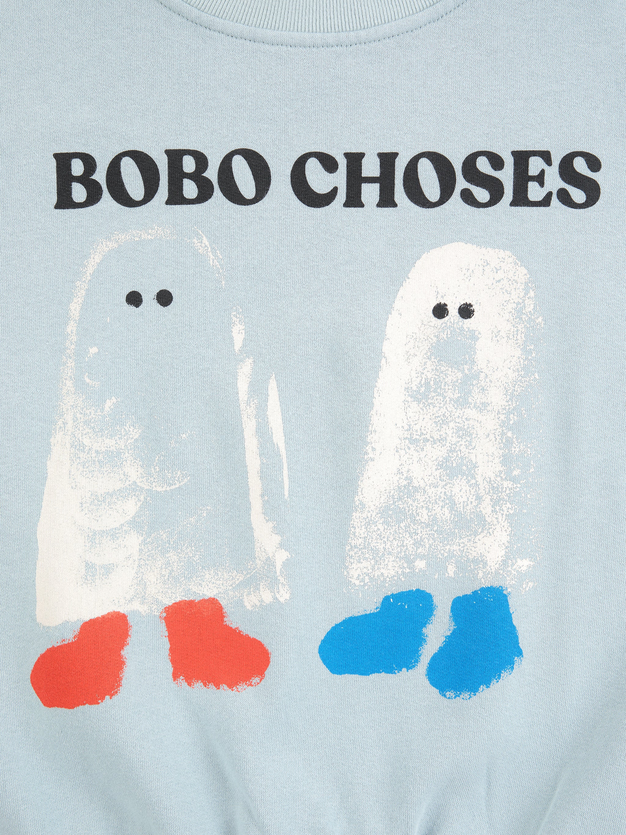 Sweat-shirt Booty Ghosts bleu clair