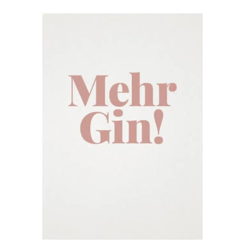 Postkarte von tadah.ch Mehr Gin