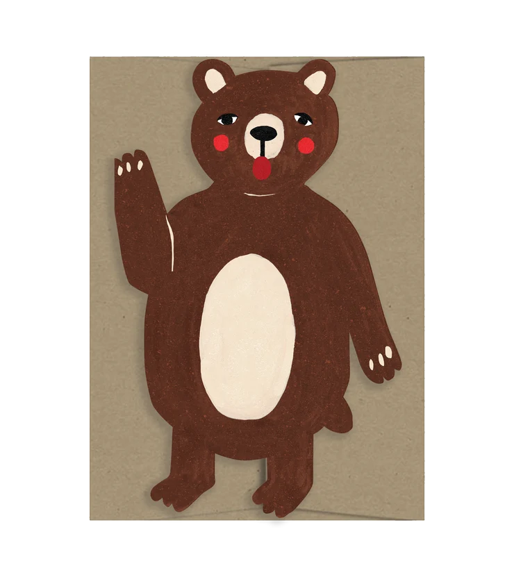 Carte pliante « Ours »