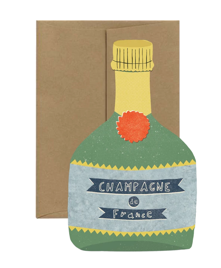 Carte pliante « Champagne »
