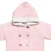 Hooded coat Merino wool pink - frilo swissmade