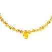 Amberos natural amber baby chain baroque with pendant, honey yellow - Amberos