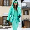 Chaussette de ski Maude vert biscaïen - rukka