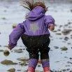 Kinder Regeneinteiler Splash paisley purple - rukka