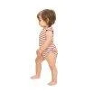 Baby bodysuit Bippi silk poppy stripes - minimalisma