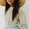 Sweater Flower Dots Sand - Buho