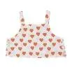 Crop Top Hearts Off White - tinycottons