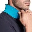  Poloshirt Solid navy/turquoise - arena