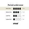 Menstrual underpants Teen Bikini black medium flow - ImseVimse 