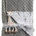 Sophie'doux blanket with Sophie the giraffe