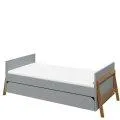 Children's bed with drawer LOTTA, 70x140cm grey