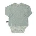 Baby Long Sleeve Shirt Romper Aqua