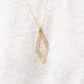 Collier Square gold plated