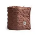 Quilted cot nest, burgundy red