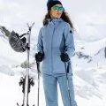 Women's ski pants Maude faded denim