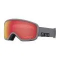 Ski goggles Stomp Flash grey wordmark