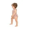 Baby bodysuit Bippi silk poppy stripes