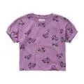 T-Shirt Rollerskates Print Purple 