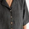 Adult Blouse Collared Black