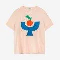 Adult T-Shirt Tomato Plate Peach