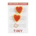 Shoe Clips Heart summer red