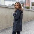 Damen Regenmantel Travelcoat black