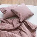 Linus uni, pillow case 65x100 cm ash rose