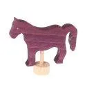 Figurine cheval violet