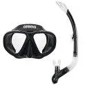 Lunettes de natation Jr Premium Snorkelling Set noir/clair/noir