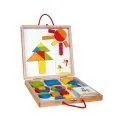 Spielba magnetic game with templates in box