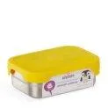Stainless steel lunch box set yellow