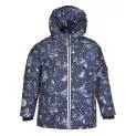 Kids winter jacket Milli navy galaxy print