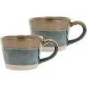 Universal cup Evig, 2 pieces, Blue/Brown