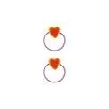 Hair tie set Tiny Heart summer red