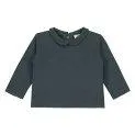 Baby Collar Tee Blue Grey - Sweatshirt made of high quality materials for your baby | Stadtlandkind