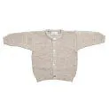 Veste de bébé en laine de mérinos beige-mélange - Des pulls et des cardigans en tricot pour une protection optimale contre le froid | Stadtlandkind