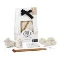 Mini Mittens & Booties Set Ivory white - Toys for handicrafts and crafts for creative minds | Stadtlandkind