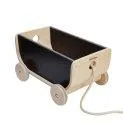 Trolley with cord black - Pull-along toys for the little ones | Stadtlandkind