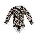 Badeanzug UPF 50+ Leopard Shark brown - Der passende Badeanzug für deine Kinder mit Rüschen, Streifen oder doch lieber einem Animalprint? | Stadtlandkind