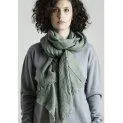 Leinen-Schal Hoffnung olivgrün - Schals und Halstücher für die kälteren Tage | Stadtlandkind