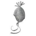 Bonnet pour bébé Merino gris clair melange - Bonnets et chapeaux pour protéger votre bébé du vent et des intempéries | Stadtlandkind
