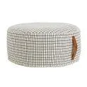 OyOy Pouf Sit on me Cotton, White / Black - Chairs that invite you to linger | Stadtlandkind