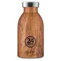 Thermosflasche Clima 0.33 l Sequoia Wood - Wiederverwendbare Trinkflaschen | Stadtlandkind