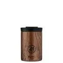 24 Bottles Thermo Cup Travel Tumbler 0.35 l Sequoia Wood - Reusable drinking bottles | Stadtlandkind