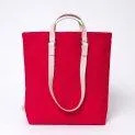 Shopper Sam red, leather natural - Shopper with super much storage space and still super stylish | Stadtlandkind