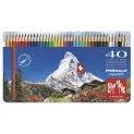 Prismalo coloured pencils 40 pieces - Painting and drawing with different colored pencils or wax crayons | Stadtlandkind