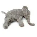Doudou et chauffe-plat éléphant épeautre grand gris